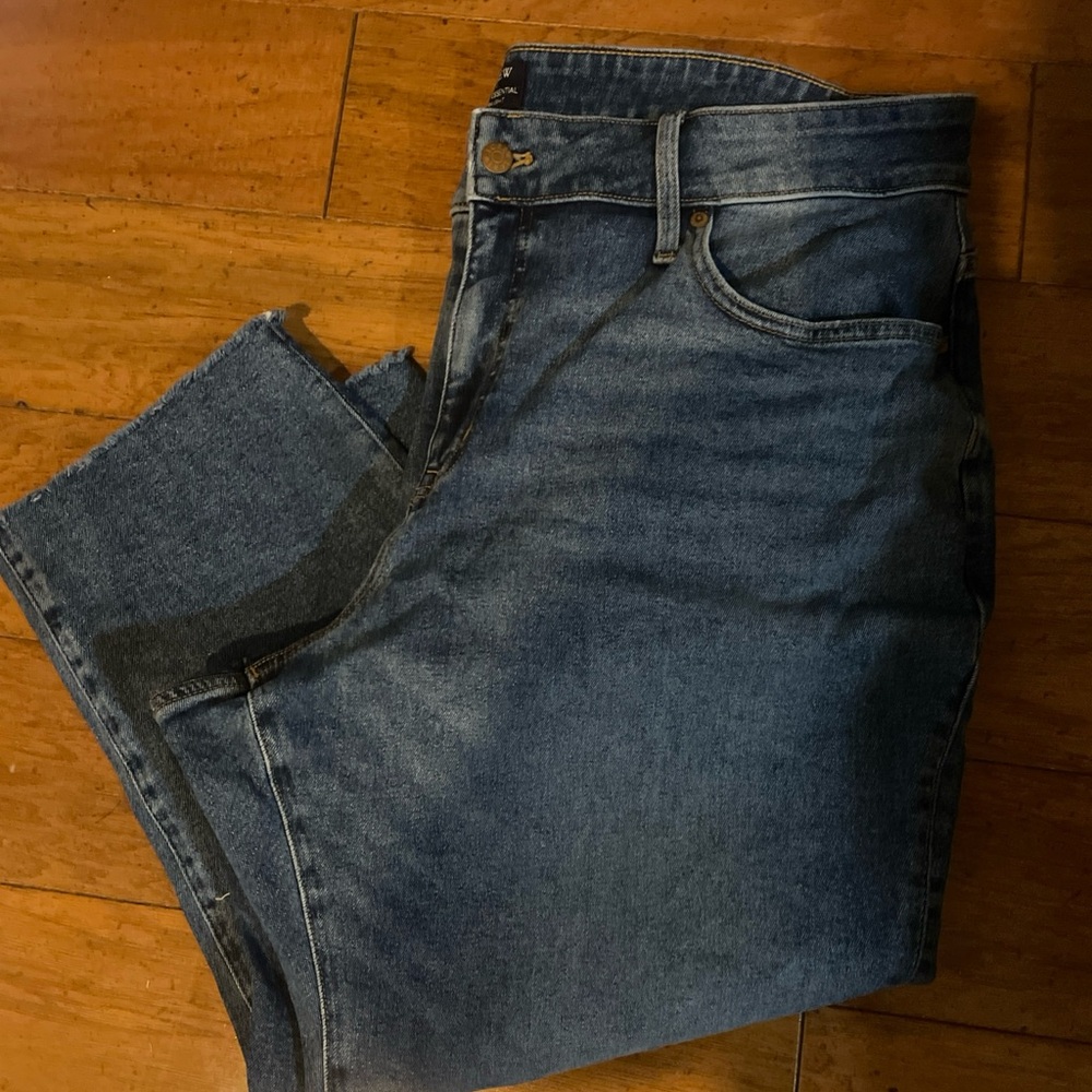 J. Crew Curvy Essential Straight Women’s Stretch Blue Jeans